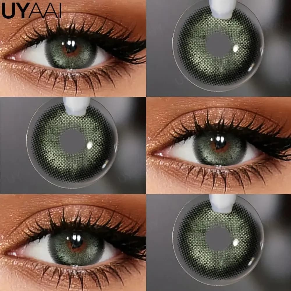 Lentilles de contact colorées UYAAI - Siri Green & Pattaya Green slide 7