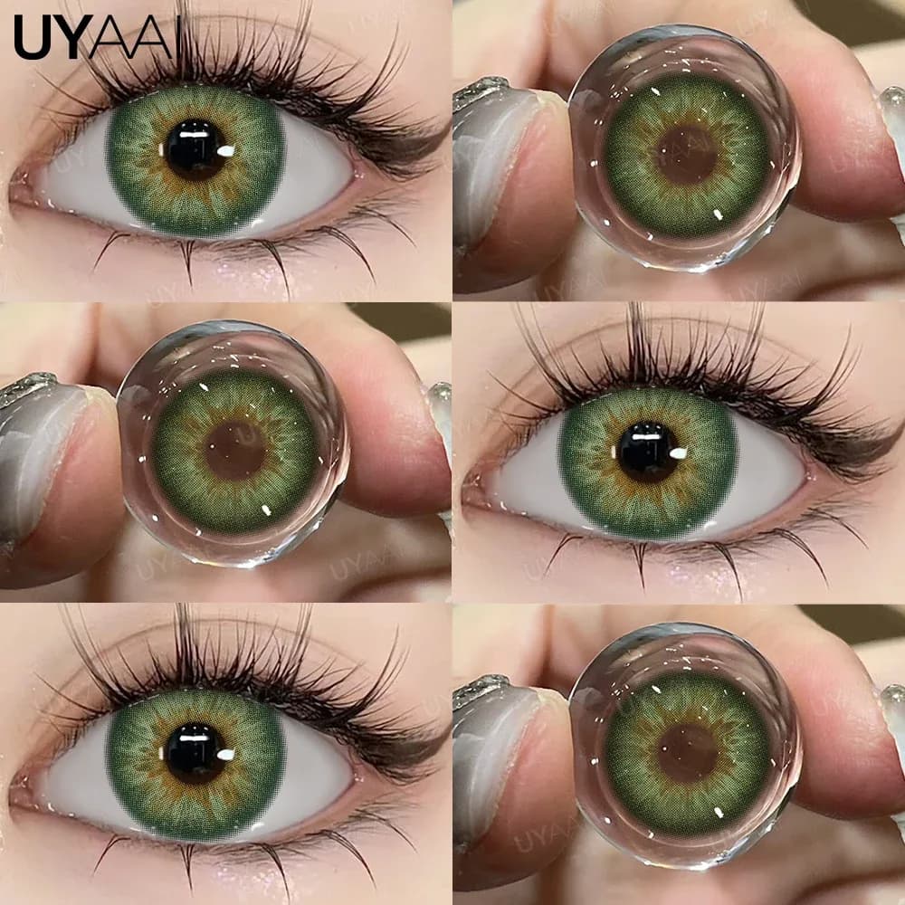Lentilles de contact colorées UYAAI - Siri Green & Pattaya Green slide 16