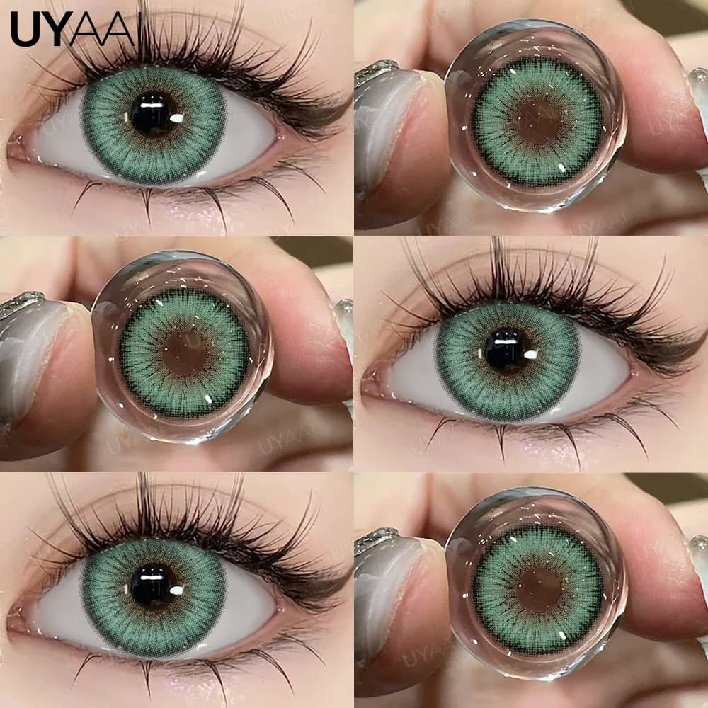 Lentilles de contact colorées UYAAI - Siri Green & Pattaya Green slide 17