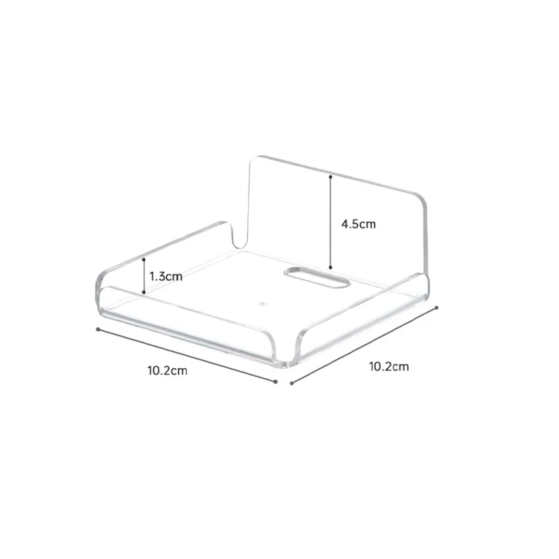 Étagère murale en acrylique transparent, support de rangement adhésif pour caméra et décoration - Image 6