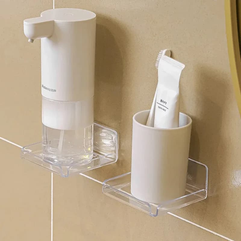 Étagère murale en acrylique transparent, support de rangement adhésif pour caméra et décoration - Image 5