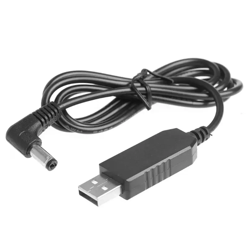 Câble d'alimentation USB universel 100 cm, coudé à 90°, 5V à 24V, connecteur 5,5 x 2,1 mm