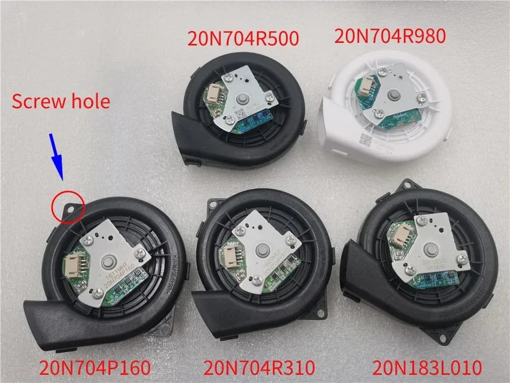 Moteur de ventilateur pour aspirateur robot Xiaomi Roborock S50 S51 S55 S60 S61 S65 S5 MAX S6 E25 E35 (20N704R310 20N704P160 20N704R500)
