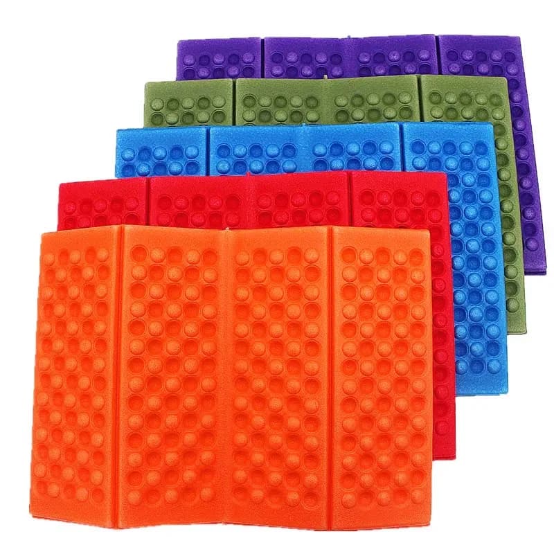 Coussin d'assise pliable en mousse XPE pour camping et extérieur - 385 x 275 x 11 mm