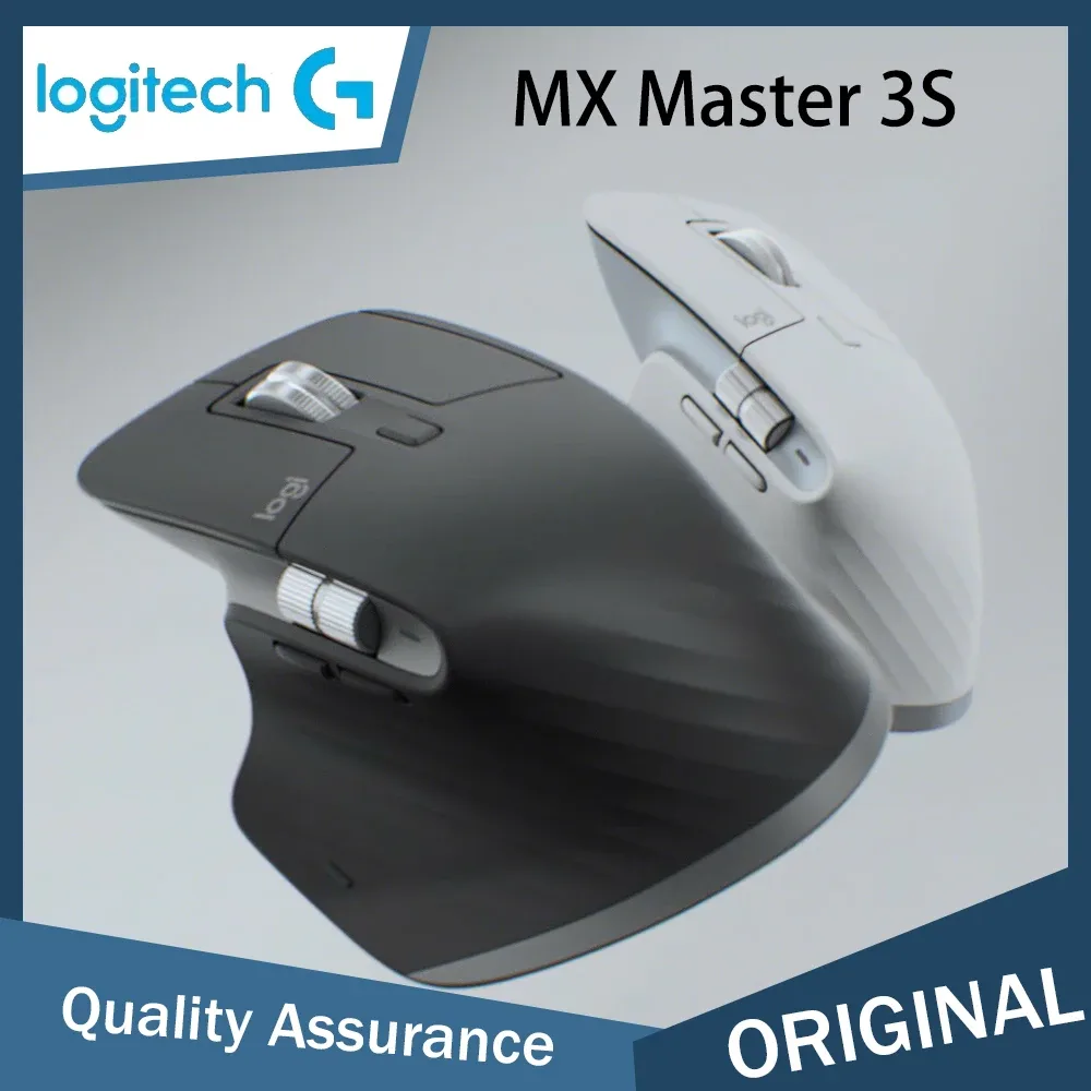Logitech MX Master 3S - Souris sans fil ergonomique silencieuse - Blanc perle - Image 1