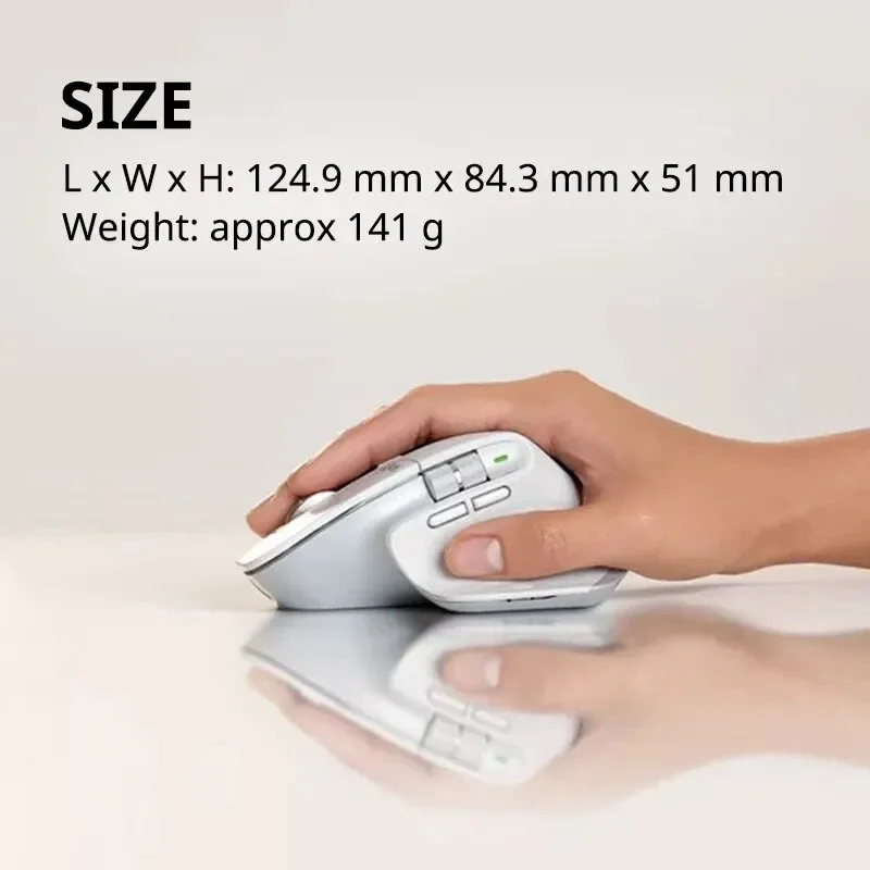 Logitech MX Master 3S - Souris sans fil ergonomique silencieuse - Blanc perle - Image 6