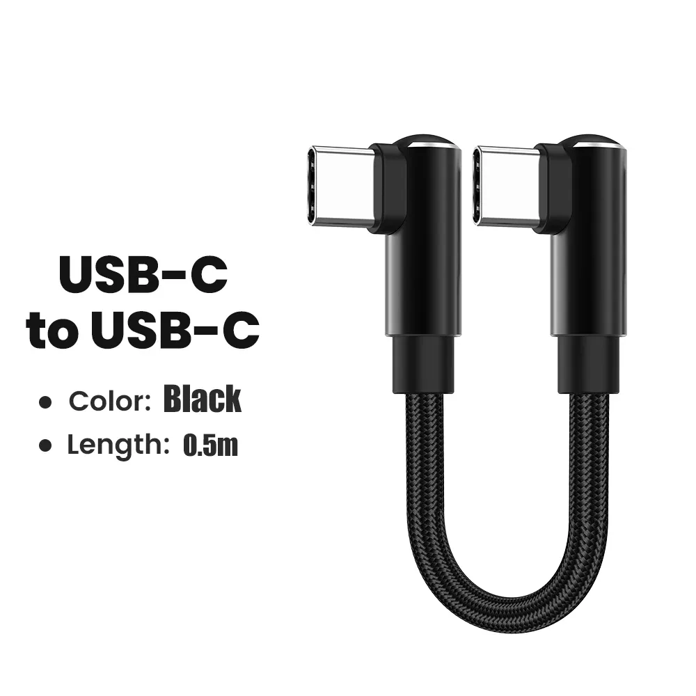 Câble USB-C court coudé, charge rapide 66W et transfert de données slide 7