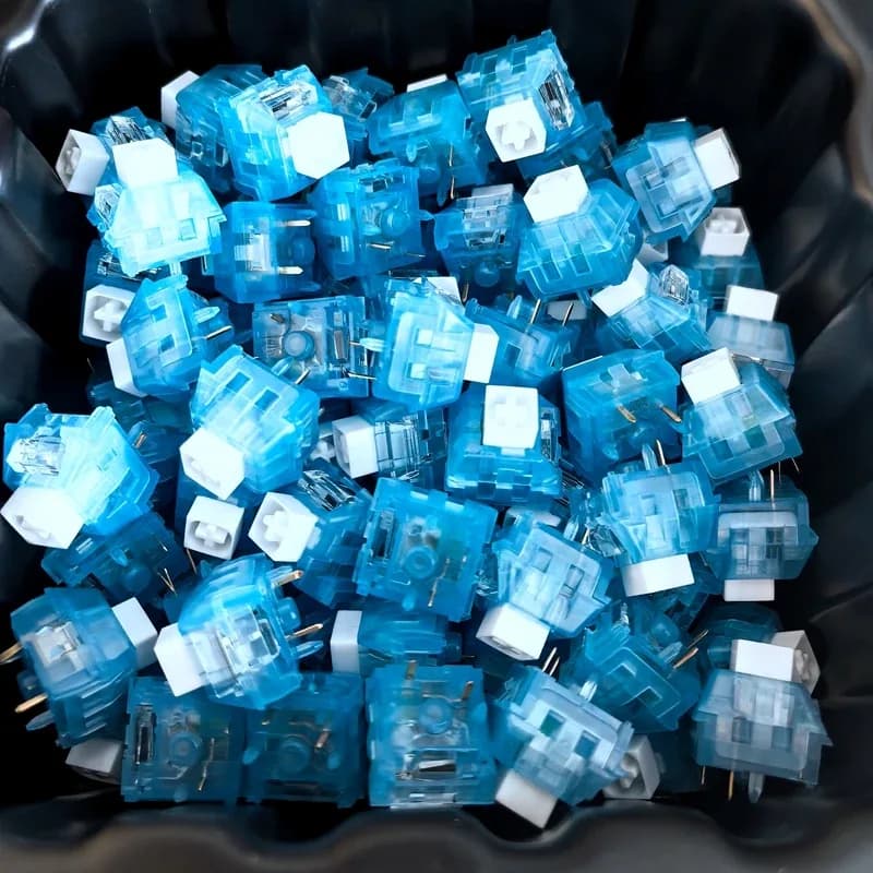Kailh Arctic Fox - Commutateurs Tactiles Clicky (5 Broches, RVB, Pré-lubrifiés) - Image 1