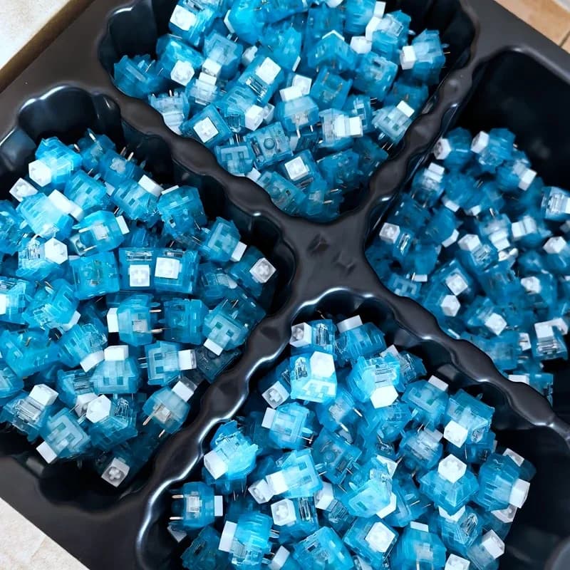 Kailh Arctic Fox - Commutateurs Tactiles Clicky (5 Broches, RVB, Pré-lubrifiés) - Image 6