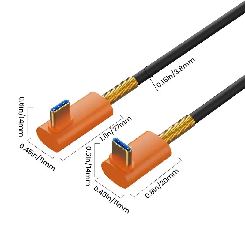 Câble USB4 Type-C vers USB-C en silicone souple - 40 Gbps, PD 240W, Vidéo 8K - Image 4