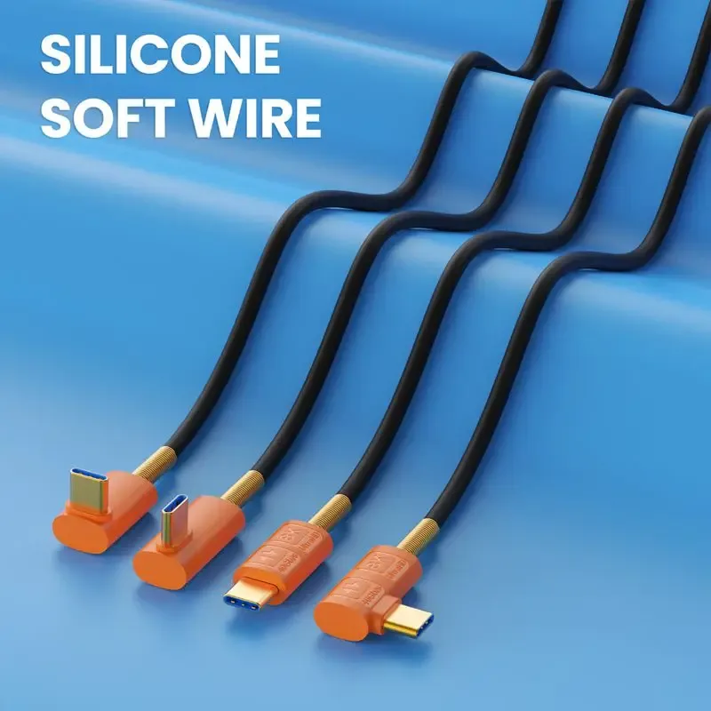 Câble USB4 Type-C vers USB-C en silicone souple - 40 Gbps, PD 240W, Vidéo 8K - Image 1