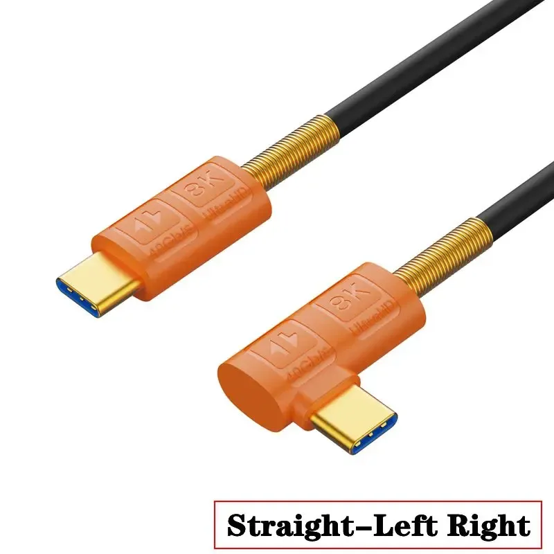 Câble USB4 Type-C vers USB-C en silicone souple - 40 Gbps, PD 240W, Vidéo 8K slide 10