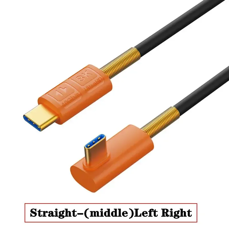Câble USB4 Type-C vers USB-C en silicone souple - 40 Gbps, PD 240W, Vidéo 8K slide 7