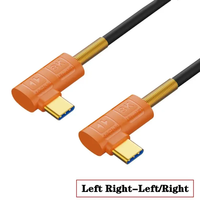 Câble USB4 Type-C vers USB-C en silicone souple - 40 Gbps, PD 240W, Vidéo 8K slide 8