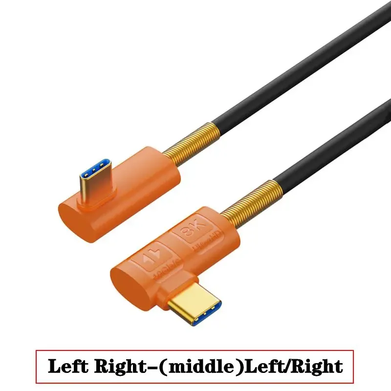 Câble USB4 Type-C vers USB-C en silicone souple - 40 Gbps, PD 240W, Vidéo 8K slide 16