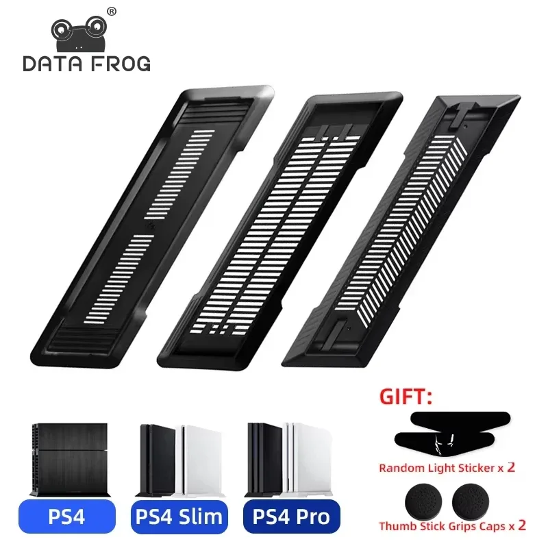 Support vertical de refroidissement antidérapant DATA FROG pour PS4, PS4 Pro et PS4 Slim