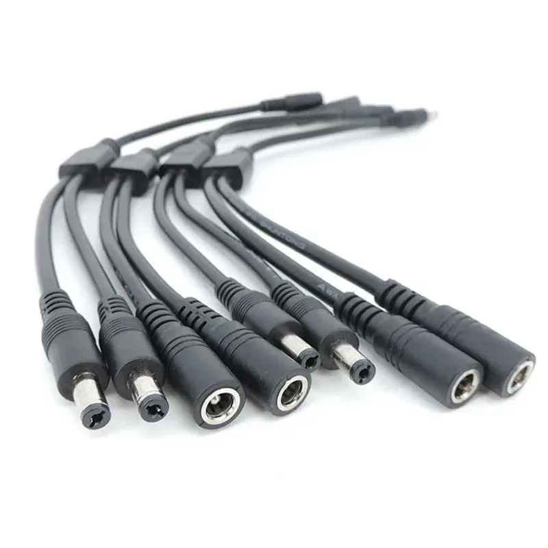 Câble répartiteur d'alimentation DC 5,5 x 2,1 mm (1 femelle vers 2 mâles), 18AWG slide 2