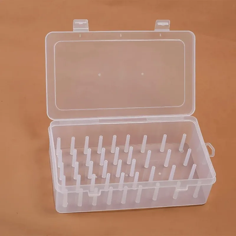 Boîte de rangement transparente pour 42 bobines de fil à coudre slide 5