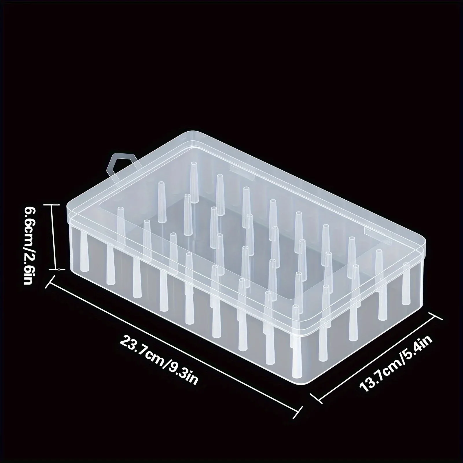 Boîte de rangement transparente pour 42 bobines de fil à coudre slide 7