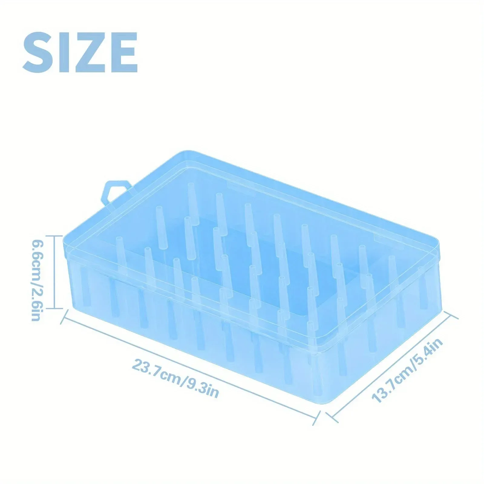 Boîte de rangement transparente pour 42 bobines de fil à coudre slide 8