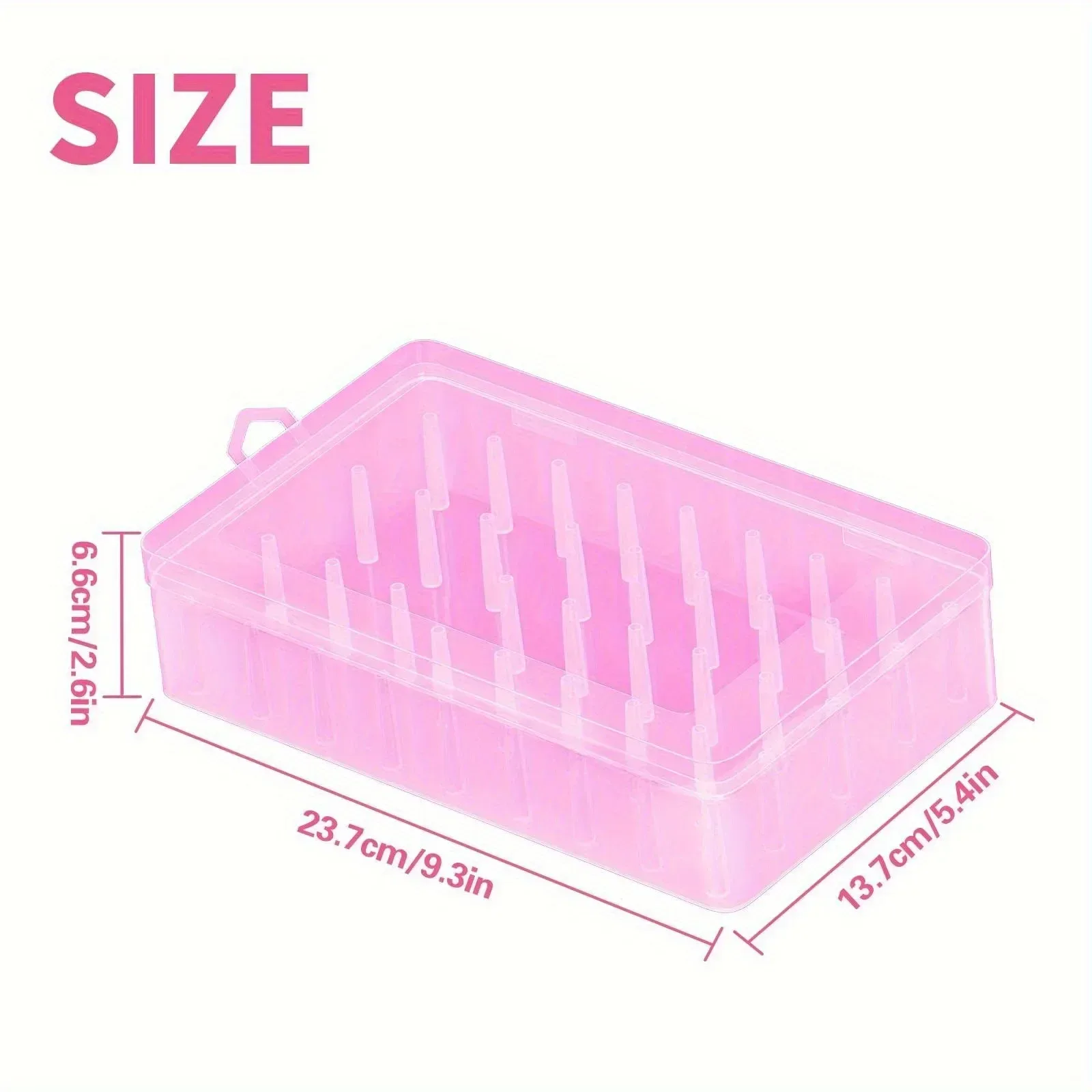Boîte de rangement transparente pour 42 bobines de fil à coudre slide 9