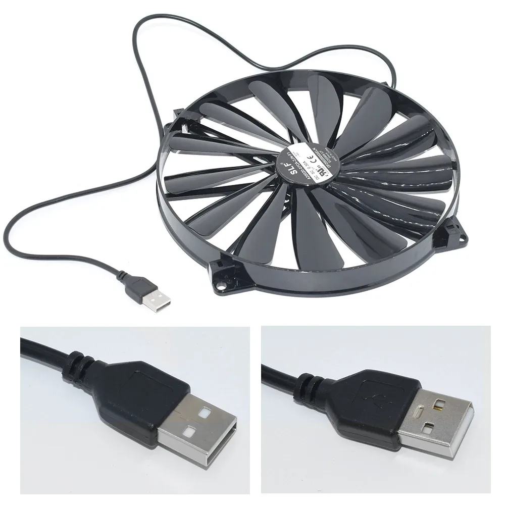 Ventilateur de refroidissement USB pour ordinateur portable - 200 x 200 x 20 mm - 5V 0,30A - Modèle A20020-07CA-2JN-F1 slide 6