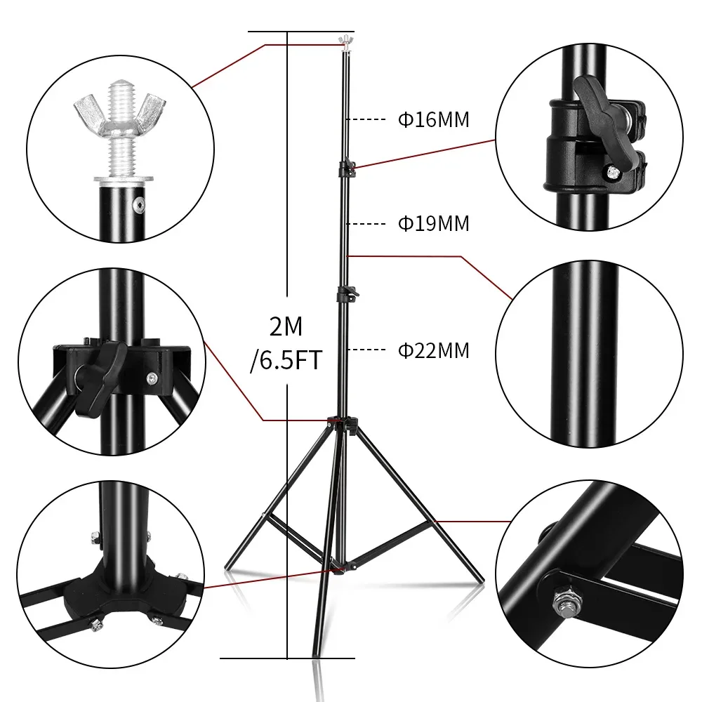 Kit de support d'arrière-plan pour studio photo slide 4