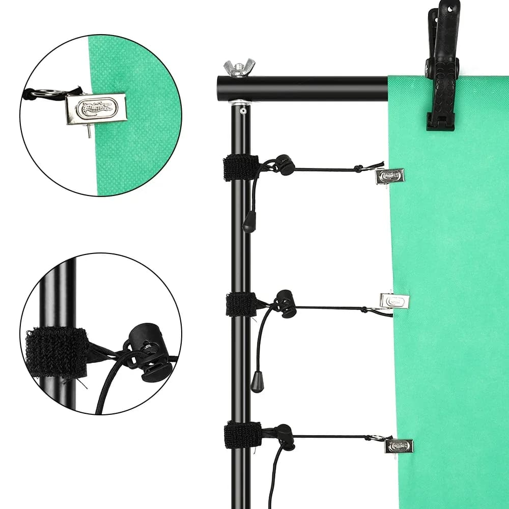 Kit de support d'arrière-plan pour studio photo slide 6