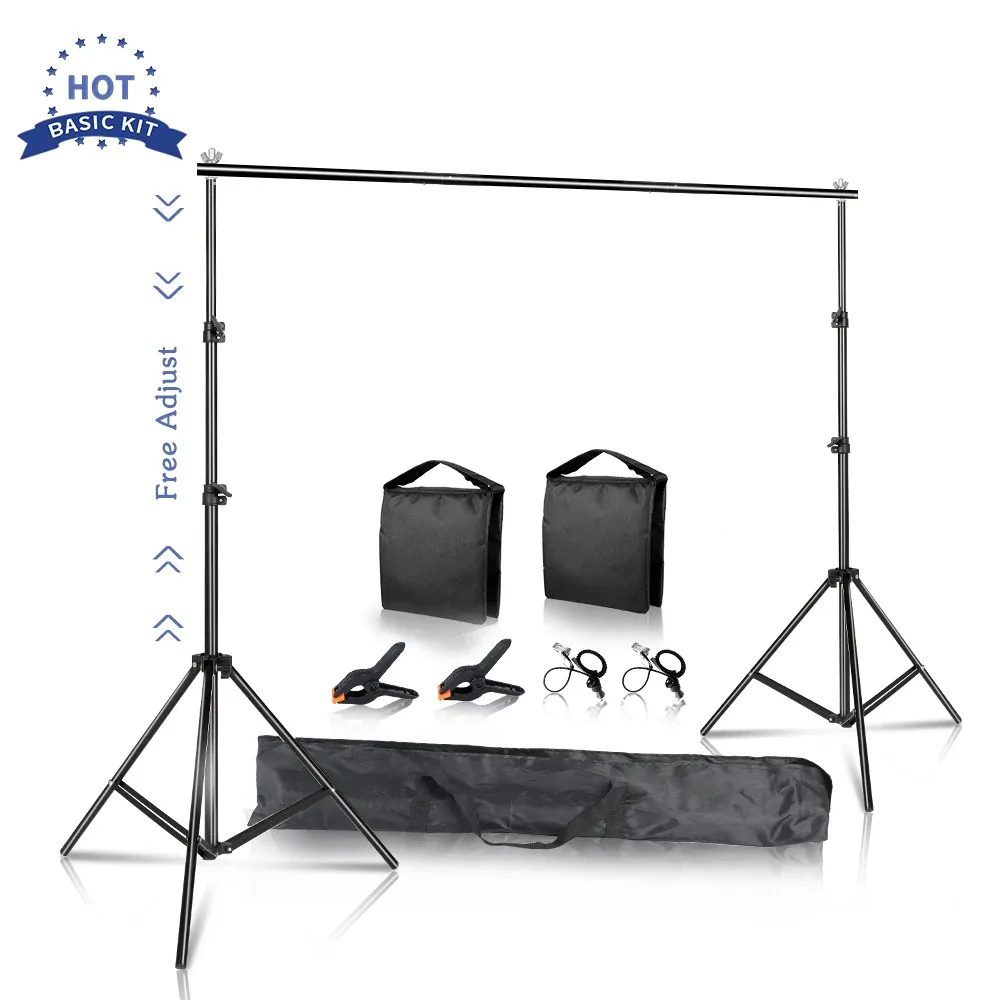 Kit de support d'arrière-plan pour studio photo slide 8
