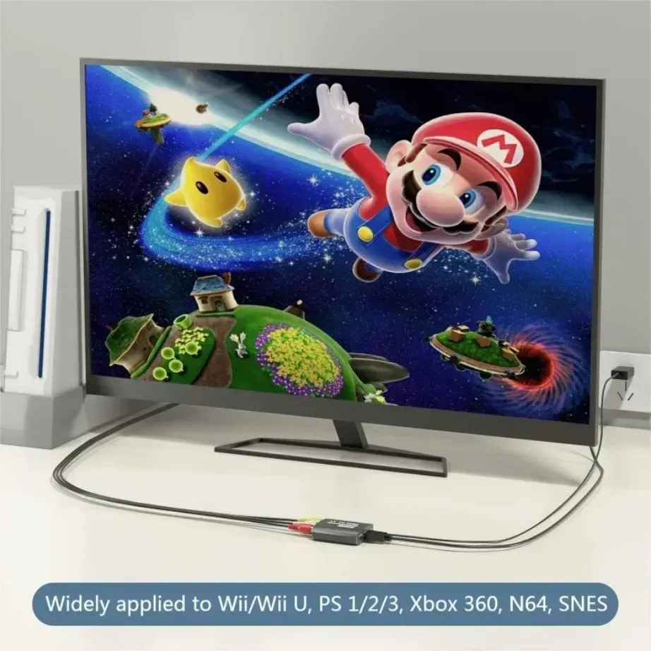 Convertisseur RCA AV vers HDMI - Adaptateur 1080p pour PS1/PS2/PS3, Xbox, Wii, N64 et Magnétoscope slide 4