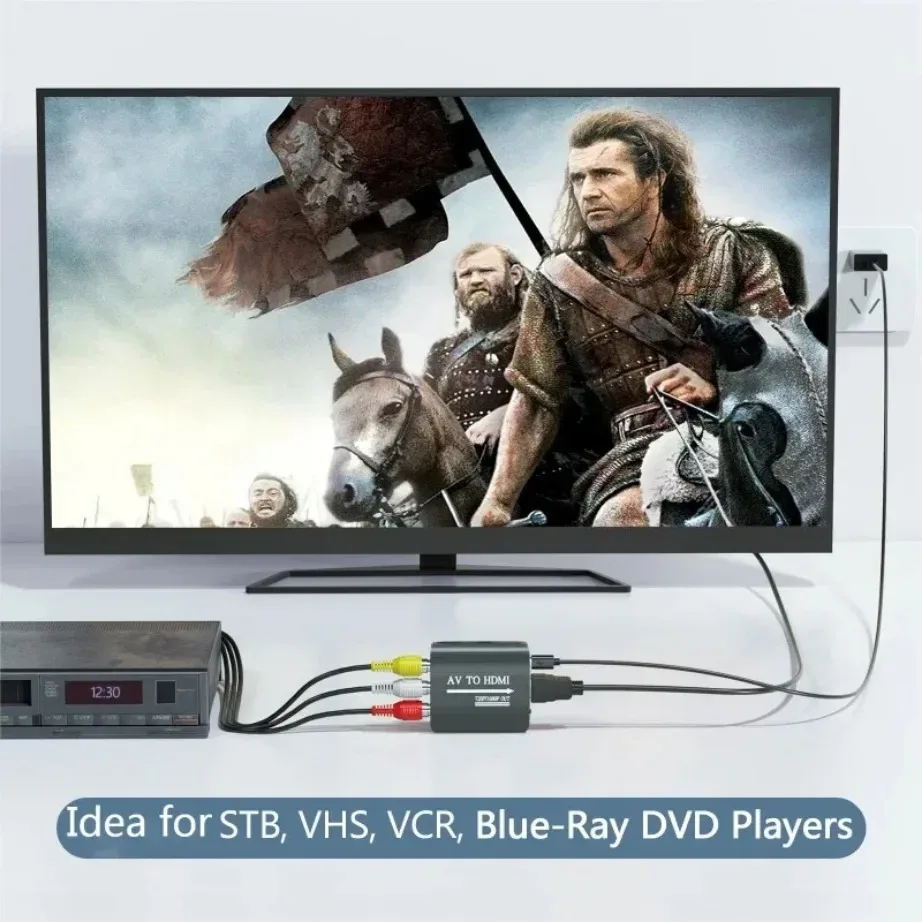 Convertisseur RCA AV vers HDMI - Adaptateur 1080p pour PS1/PS2/PS3, Xbox, Wii, N64 et Magnétoscope slide 6
