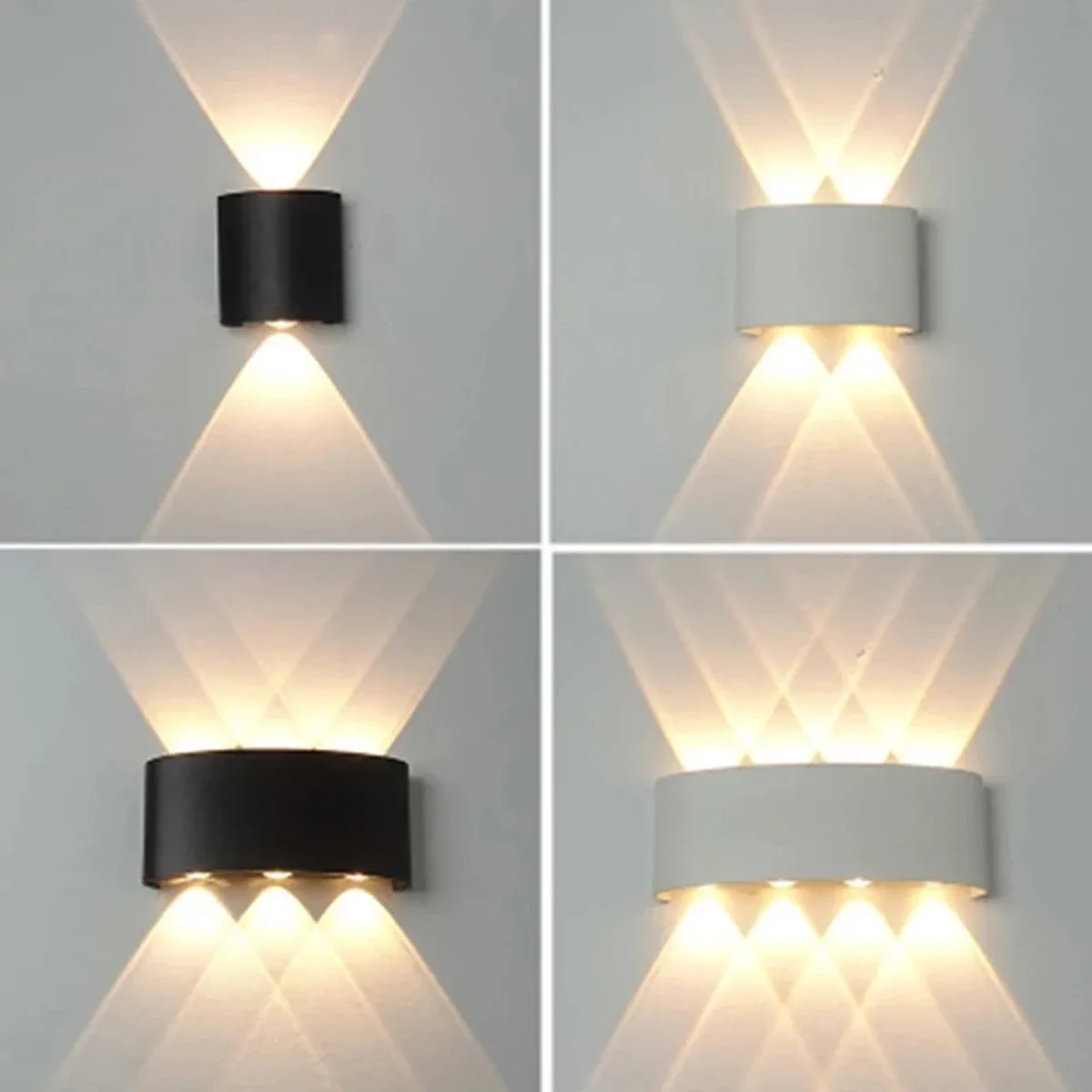 Applique murale LED bidirectionnelle design - Intérieur et Extérieur - Image 1
