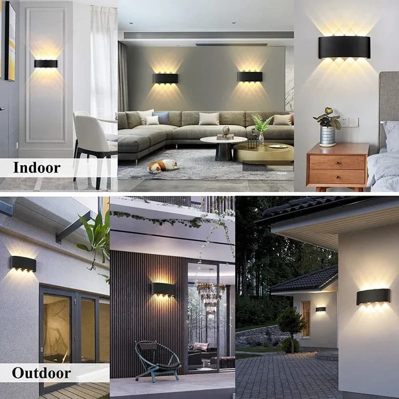 Applique murale LED bidirectionnelle design - Intérieur et Extérieur - Image 5