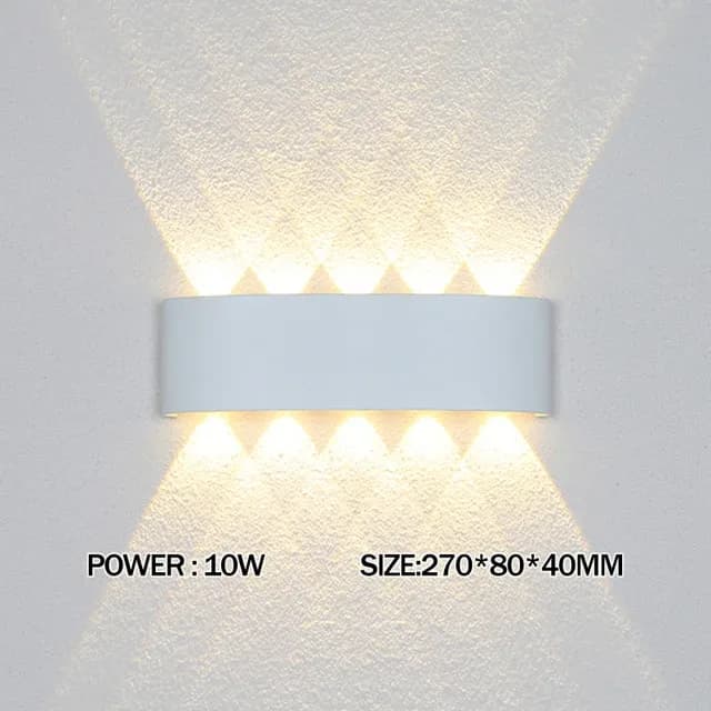 Applique murale LED bidirectionnelle design - Intérieur et Extérieur slide 16