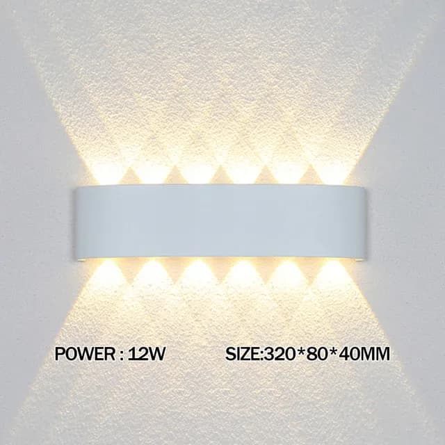 Applique murale LED bidirectionnelle design - Intérieur et Extérieur slide 13
