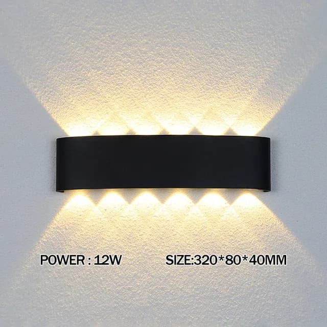Applique murale LED bidirectionnelle design - Intérieur et Extérieur slide 11