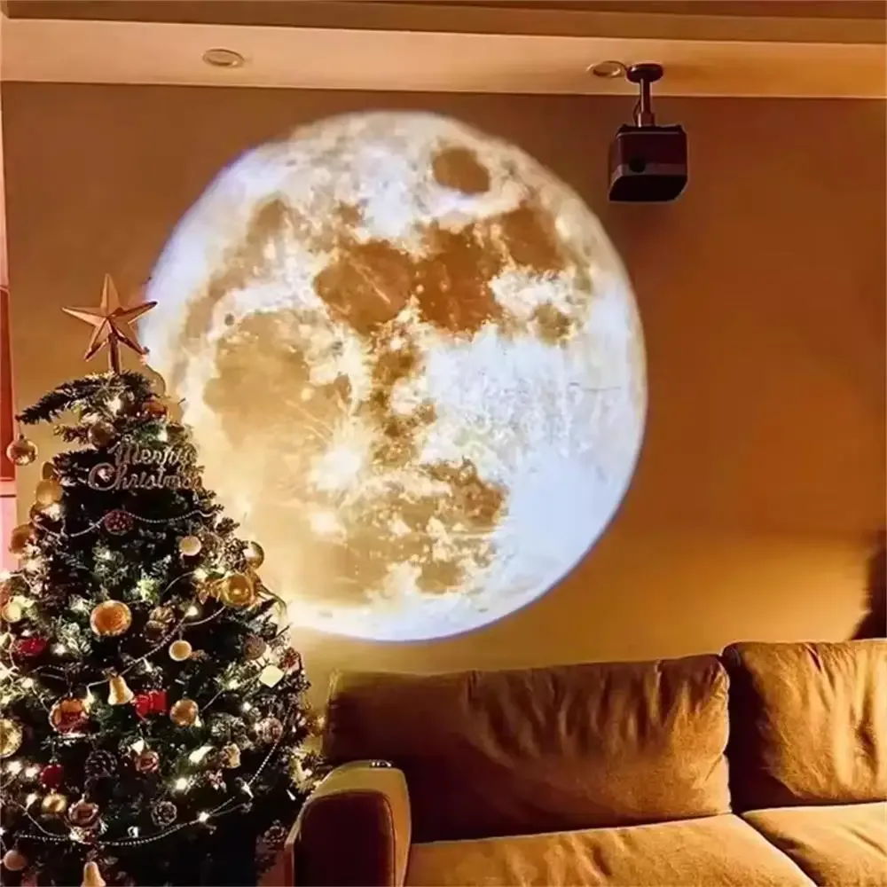 Projecteur LED Lune et Terre - Veilleuse USB pour décoration de chambre d'enfant - Image 5
