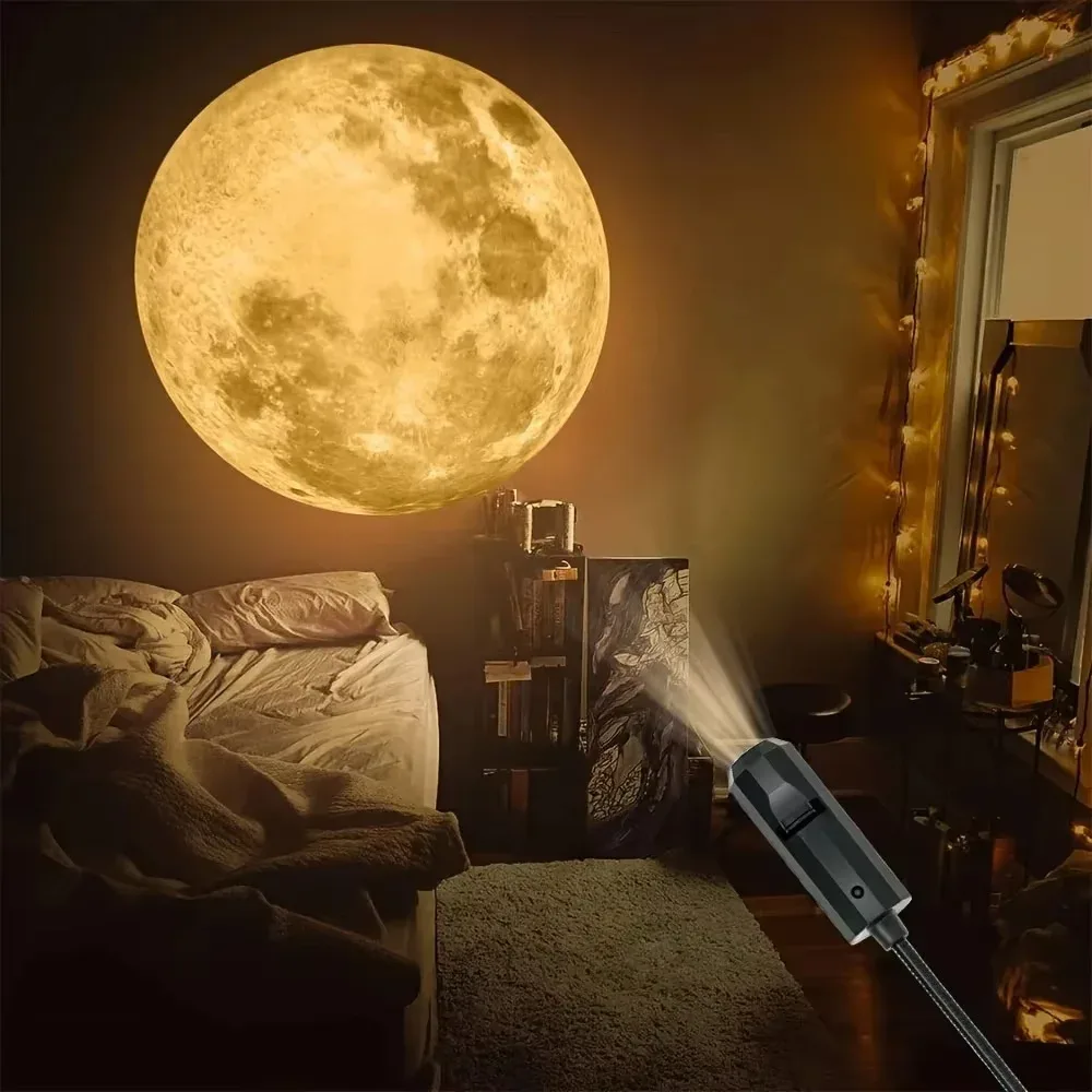 Projecteur LED Lune et Terre - Veilleuse USB pour décoration de chambre d'enfant slide 10