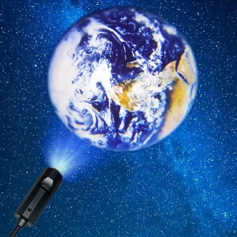 Projecteur LED Lune et Terre - Veilleuse USB pour décoration de chambre d'enfant slide 9
