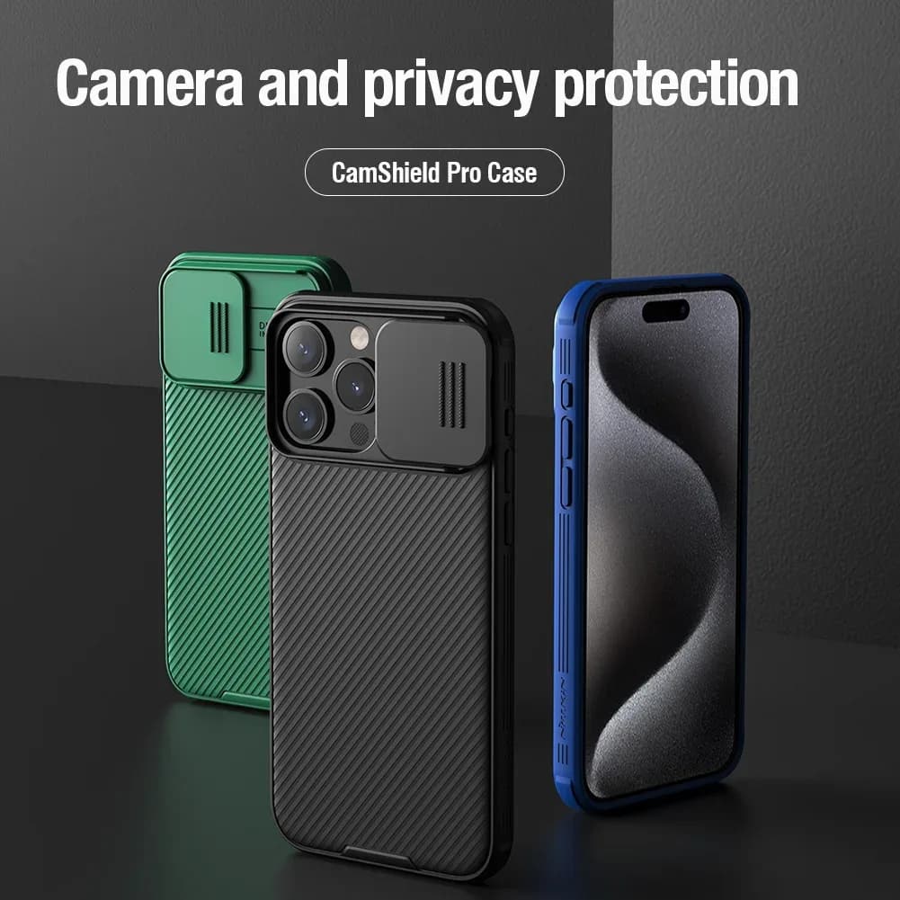 Coque Nillkin CamShield Frosted Shield avec protection d'appareil photo pour iPhone 15, 14, 13 Pro Max, Pro et Plus - Image 2