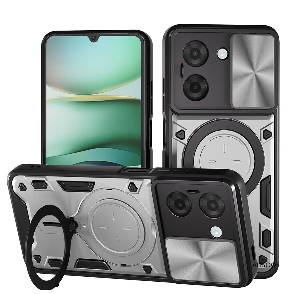 Coque antichoc pour Xiaomi Redmi A5 4G (Version européenne) avec protection caméra coulissante et anneau magnétique slide 11