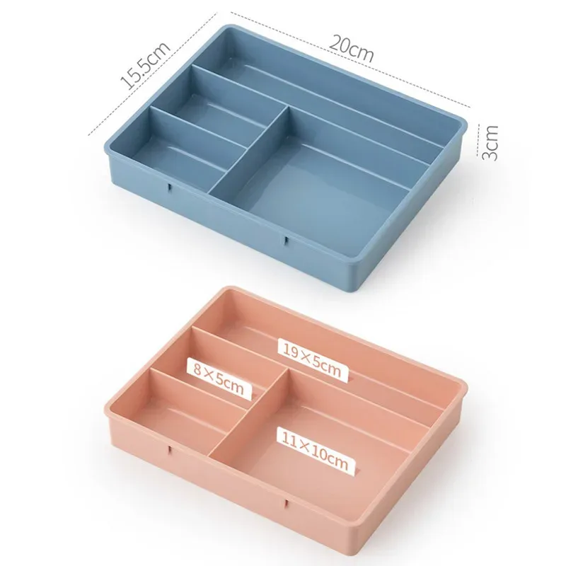 Organisateur de Rangement Empilable Multi-Compartiments pour Bureau et Maquillage - Image 6