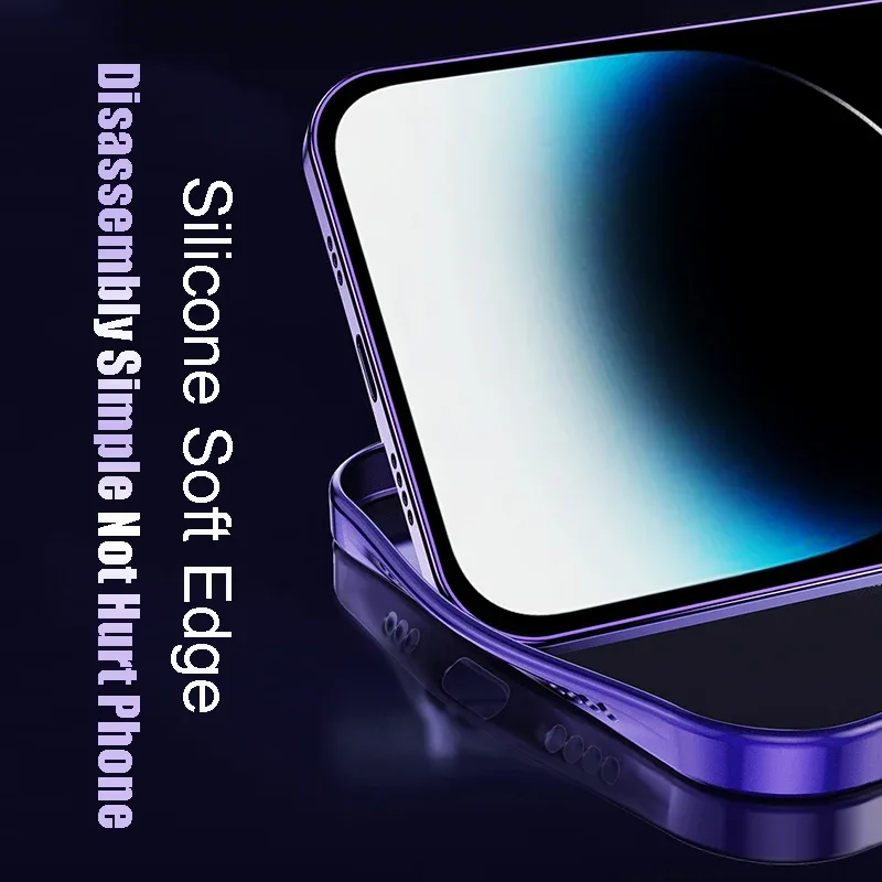 Coque MagSafe avec protection d'objectif en verre pour iPhone 11, 12, 13, 14, 15, 16 Pro Max - Image 5