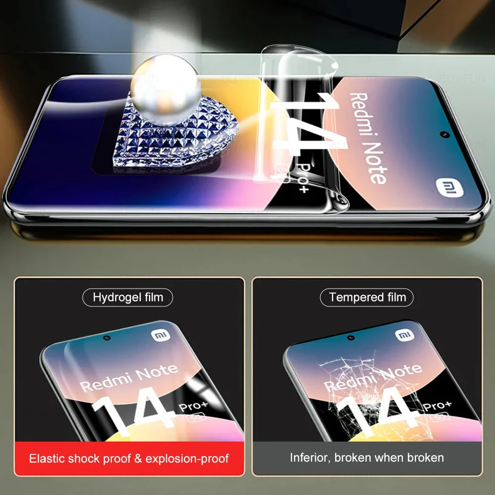 Film de Protection Hydrogel et Protection Caméra pour Redmi Note 14 / 15 Pro et Pro+ slide 5