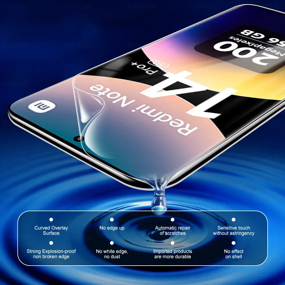 Film de Protection Hydrogel et Protection Caméra pour Redmi Note 14 / 15 Pro et Pro+ slide 3
