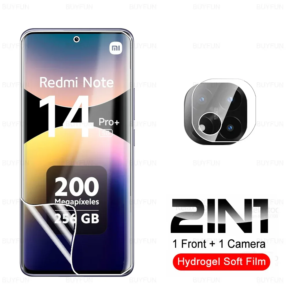 Film de Protection Hydrogel et Protection Caméra pour Redmi Note 14 / 15 Pro et Pro+ slide 7