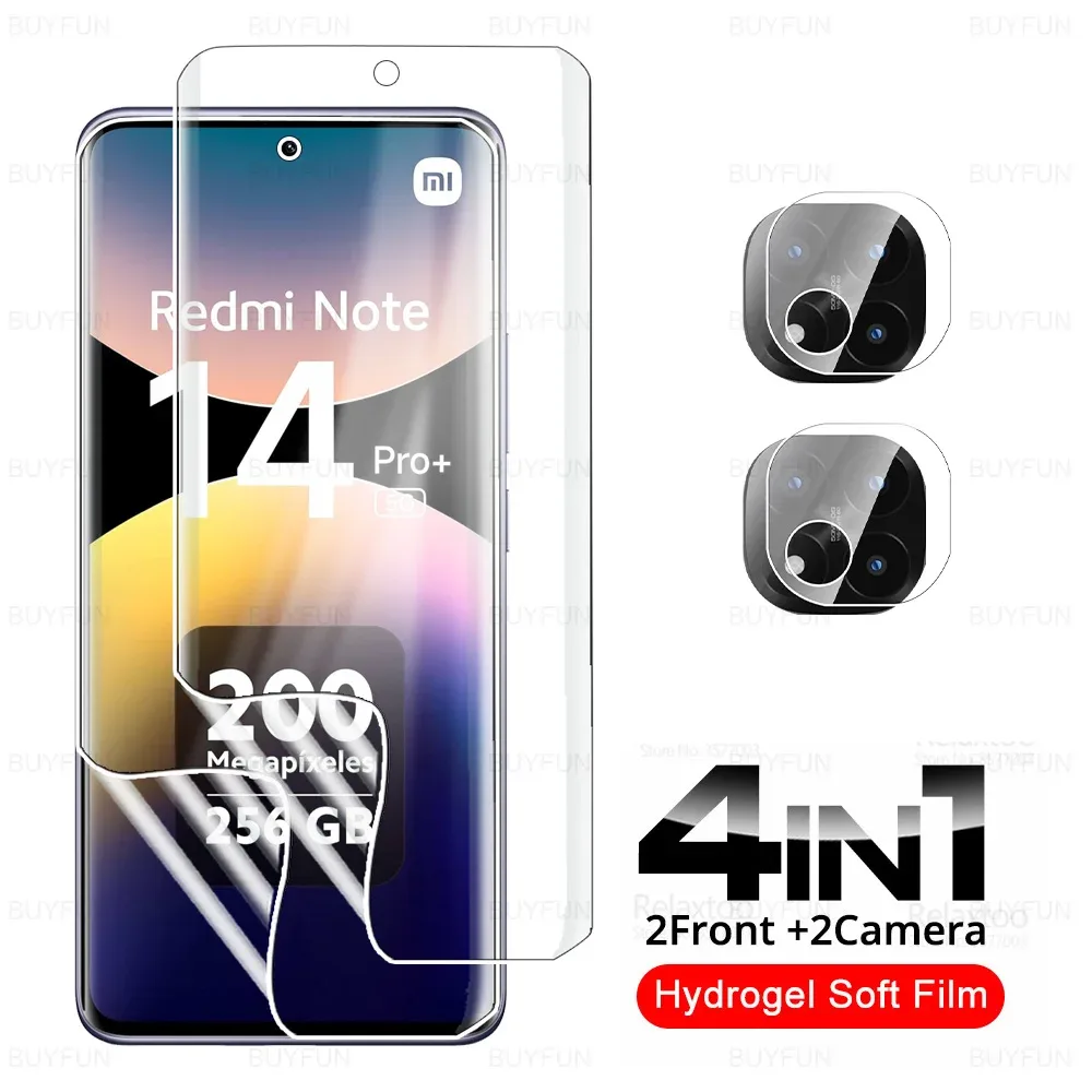 Film de Protection Hydrogel et Protection Caméra pour Redmi Note 14 / 15 Pro et Pro+ slide 9