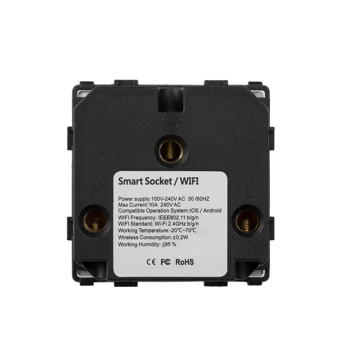 Prise électrique connectée BSEED – Standard UE – Module sans cadre compatible Tuya et Alexa slide 2