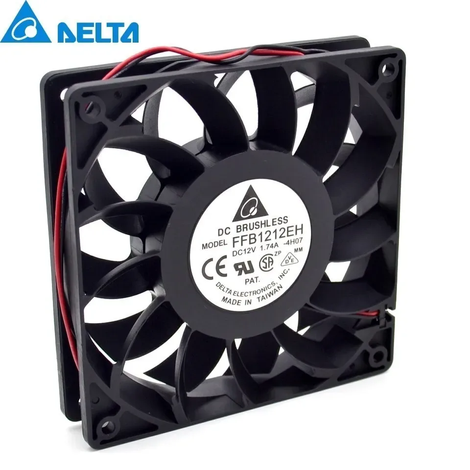 Ventilateur Delta FFB1212EH - 120x120x25mm, 12V, 1,74A, Roulement à billes