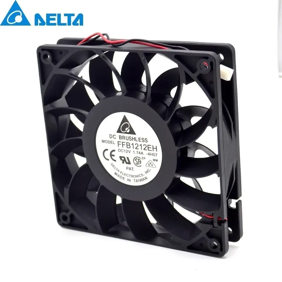 Ventilateur Delta FFB1212EH - 120x120x25mm, 12V, 1,74A, Roulement à billes slide 3